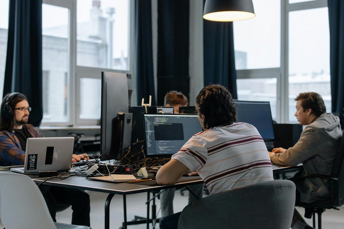 software engineers working in an office