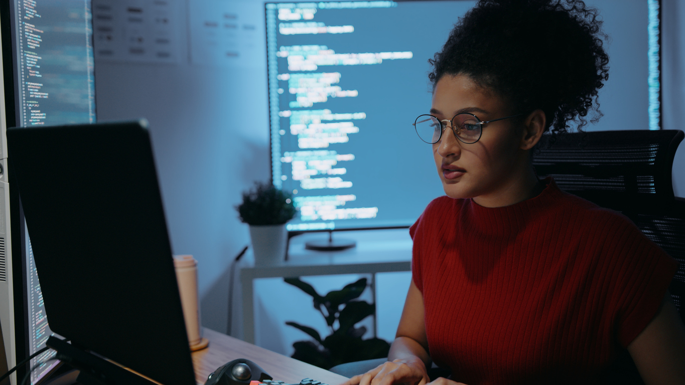 software engineer working with data